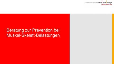 Physische Belastungen | Muskel-Skelett-Belastungen
